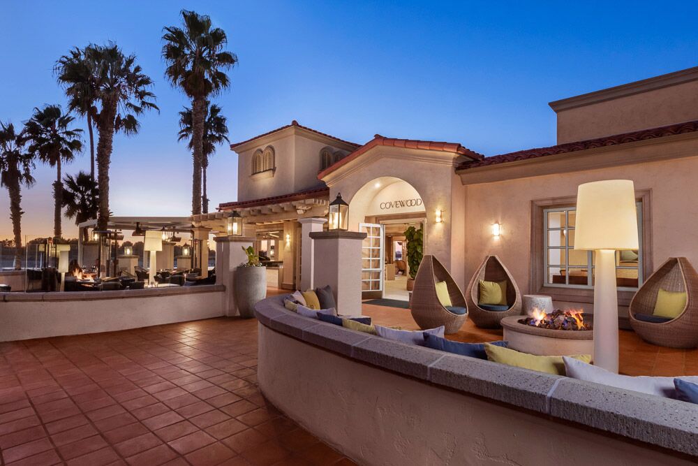 Covewood patio in the day time.